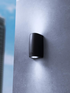 Aplique de Parede MARTA 90 2L IP55 – Preto / Cinza / Branco