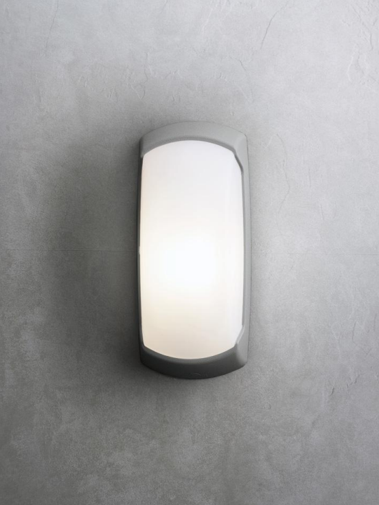 Aplique de Parede FRANCY-OP IP66 – Preto / Cinza / Branco (Disponível com ou sem Sensor)