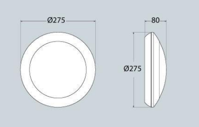 Aplique de Parede BERTA IP66 – Preto / Cinza / Branco