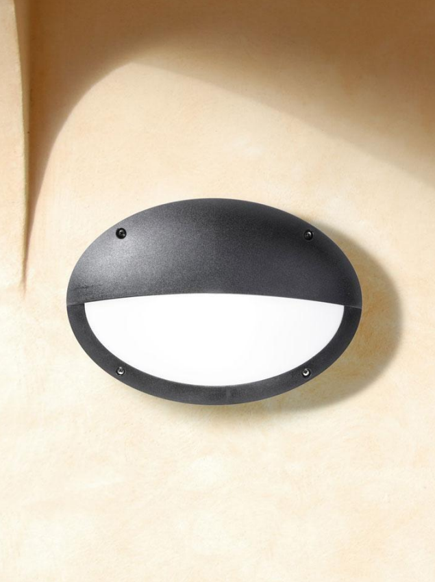 Aplique de Parede Exterior MADDI HL IP66 – Preto / Cinza / Branco
