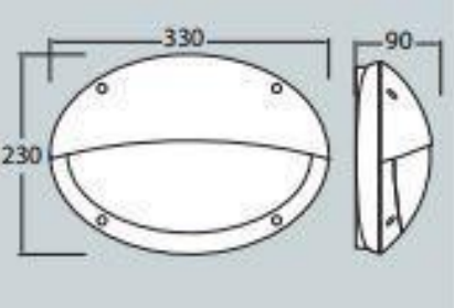 Aplique de Parede Exterior MADDI HL IP66 – Preto / Cinza / Branco