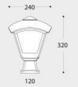Aplique de Parede Exterior DISMA/DARIO IP55 – Preto / Cinza / Branco