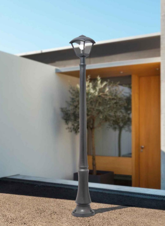 Candeeiro de Rua EMILIO NARDO/DARIO 2L IP55 – Preto / Cinza / Branco