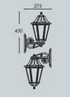 Aplique de Parede Exterior BISSO/ANNA IP55 – Preto / Branco