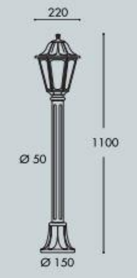 Aplique de Parede Exterior MIZAR/ANNA IP66 – Preto / Branco