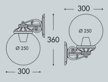 Balizador BISSO G250 IP66 – Preto / Branco