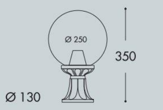 Balizador MIKROLOT G250 IP55 – Preto / Branco