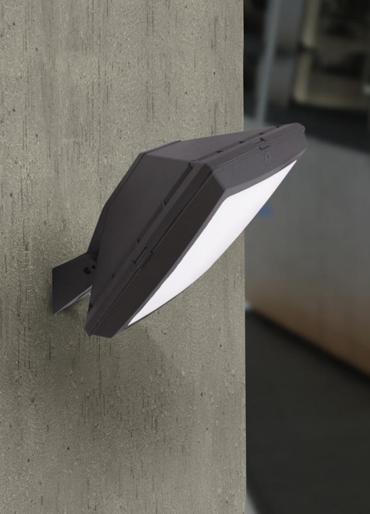 Aplique de Parede Exterior GIUSEPPE IP66 – Preto / Cinza / Branco
