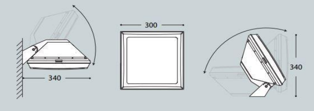 Aplique de Parede Exterior GIUSEPPE IP66 – Preto / Cinza / Branco