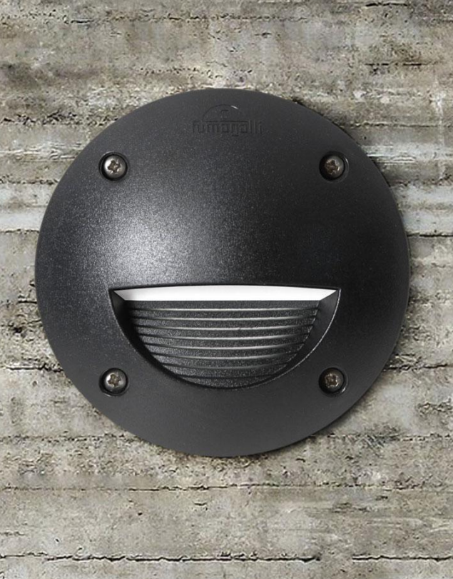 Aplique de Parede Exterior LETI 100 ST IP66 – Preto / Cinza / Branco