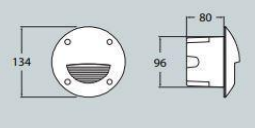 Aplique de Parede Exterior LETI 100 ST IP66 – Preto / Cinza / Branco