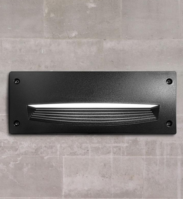 Aplique de Parede Exterior LETI 300 HS IP66 – Preto / Cinza / Branco
