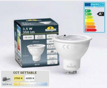 Lâmpadas LED CCT GU10– Control Color Temperature | Escolha a Cor da Sua Lâmpada
