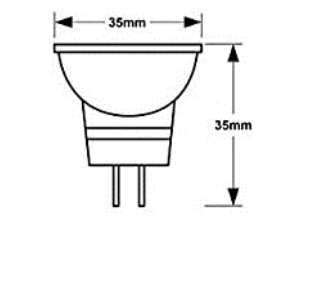 Módulo LED MR11 G4 – 2W | 3000K