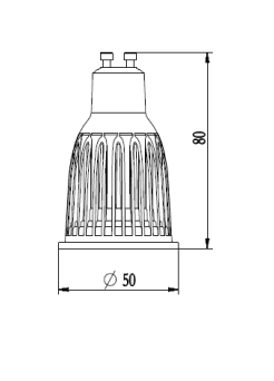 lâmpadas LED GU10 de 12W
