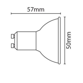 Lâmpada LED GU10 3W – Luz Fria 6000K