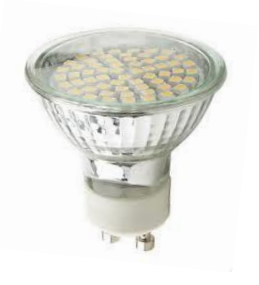 Lâmpadas 48 LED GU10 3,5W – Luz Branca e Cores