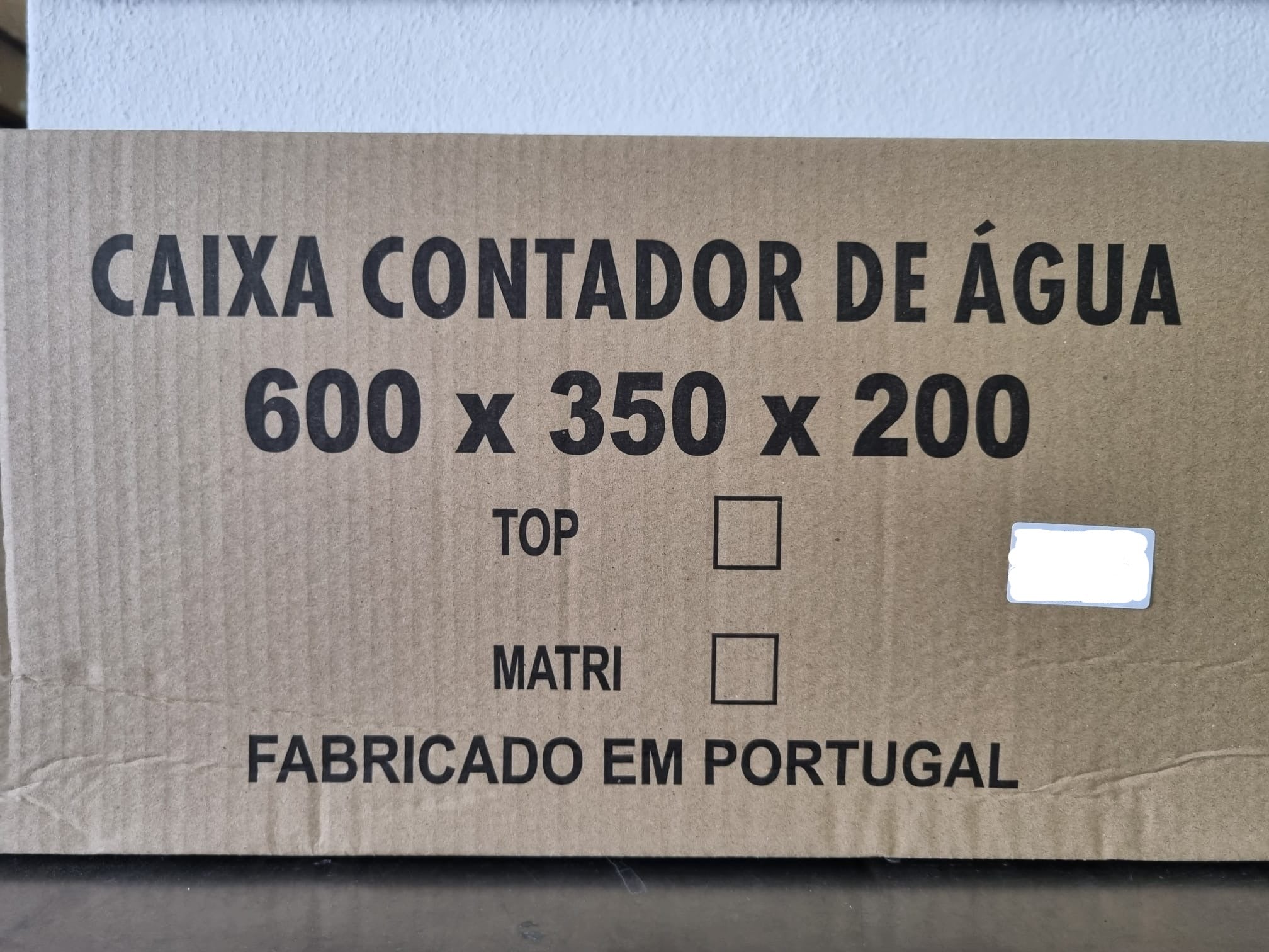 Caixa contador de água 600X350X200