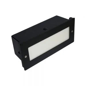Projetor de Muro Exterior Wall 1 E27 Inox lacado Preto