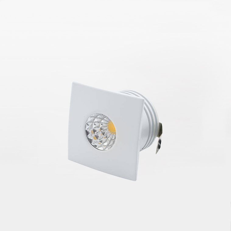 SPOT LED FIXO QUADRADO | BRANCO | IP20 |  Maxled |