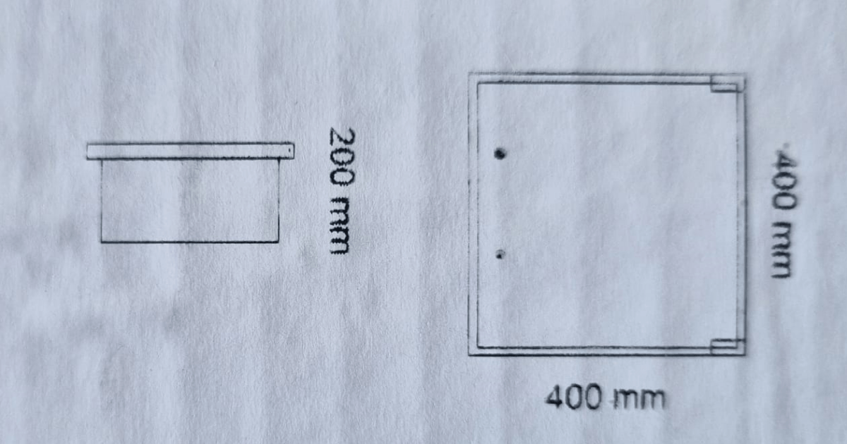 Caixa de Comandos FRL44 (L)400x(A)400x(P)200mm c/Platina - Boutique das Lâmpadas