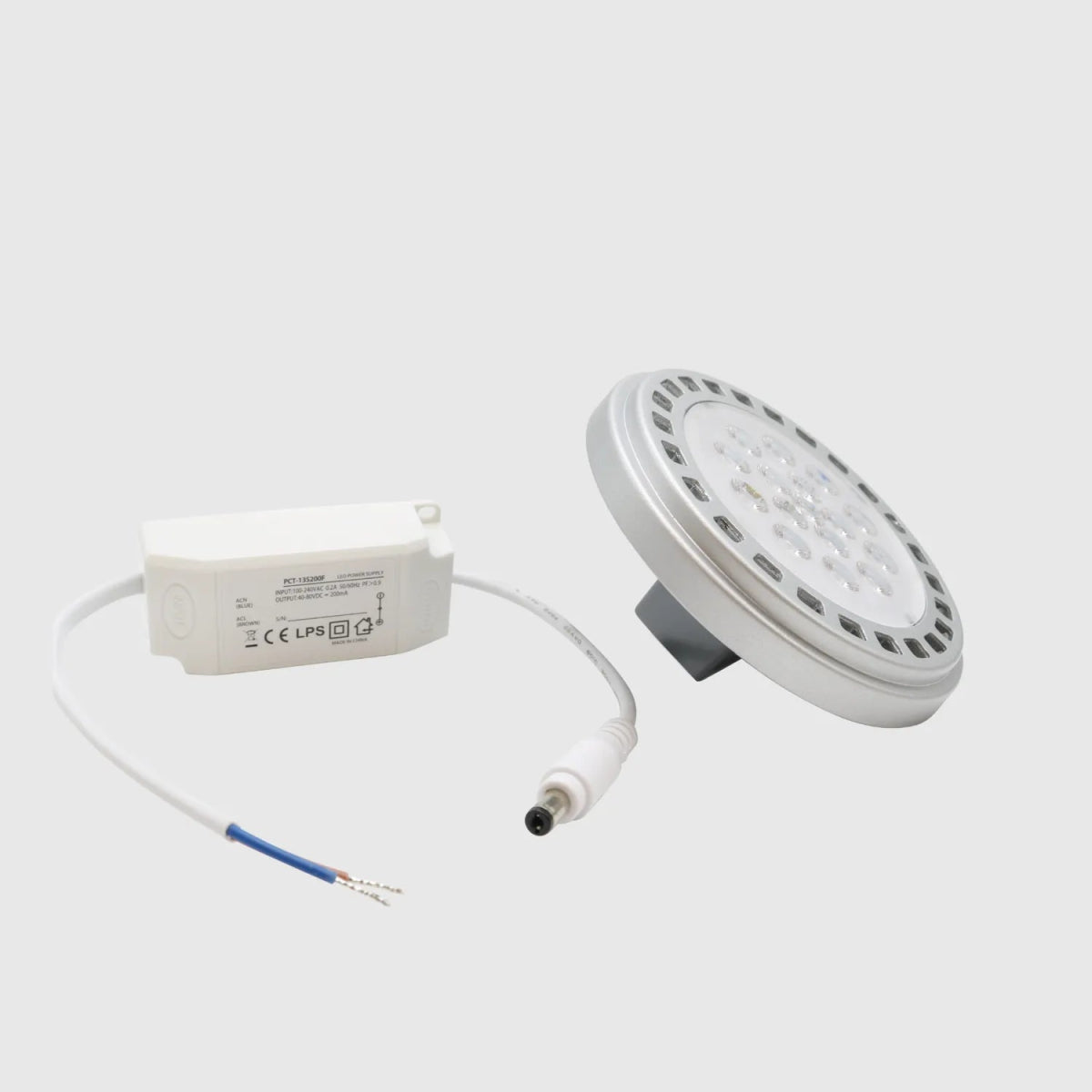 Lâmpada LED AR111 C/Driver Cinza IP20 Maxled - Boutique das Lâmpadas