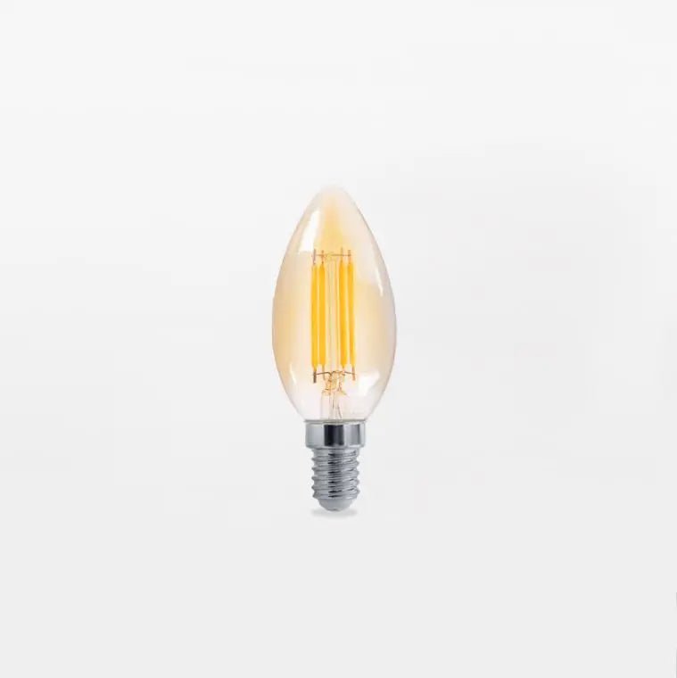 LÂMPADA LED FILAMENTO C37 E14 IP20 (Luxstar) - Boutique das Lâmpadas