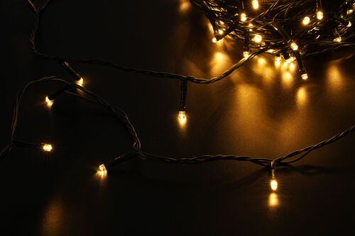 Cabo de Luz LED Plástico com Adaptador (100 LED/10m/10cm)