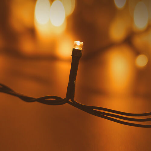 Cabo de Luz LED Plástico com Adaptador (100 LED/10m/10cm)