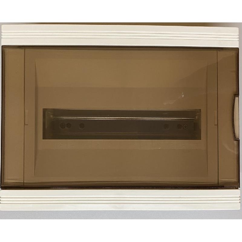 Quadro Distribuição Embutir 12 Módulos Barramento Incluido Com Porta Transparente - Boutique das Lâmpadas