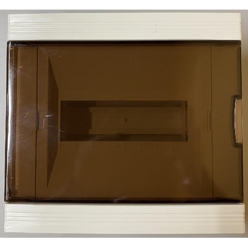 Quadro Distribuição Embutir 8 Módulos Barramento Incluido Com Porta Transparente - Boutique das Lâmpadas