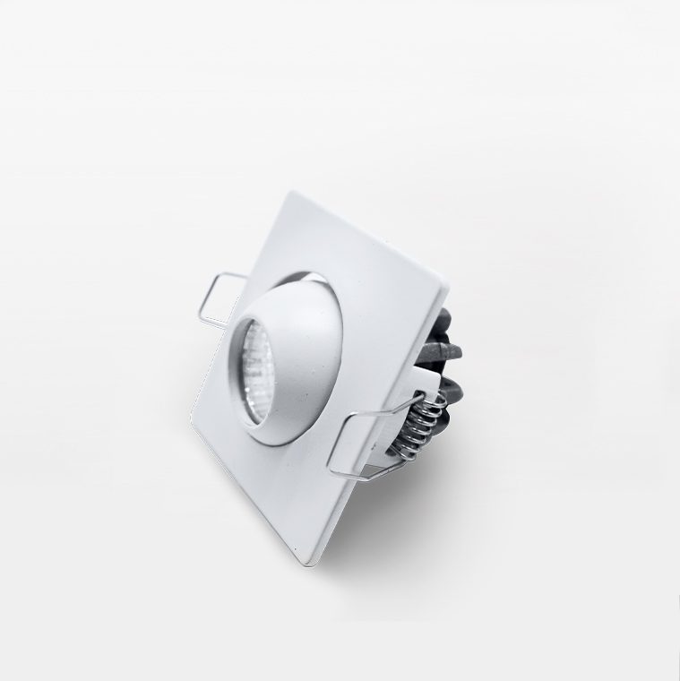 SPOT LED BASCULANTE QUADRADO | BRANCO | IP20 | Maxled | - Boutique das Lâmpadas