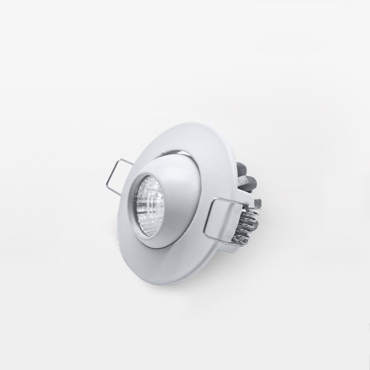 SPOT LED BASCULANTE REDONDO | BRANCO | IP20 | Maxled| - Boutique das Lâmpadas