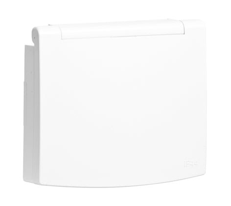 70634T - Centro Schuko com Tampa e Obturador (IP44) - Boutique das Lâmpadas